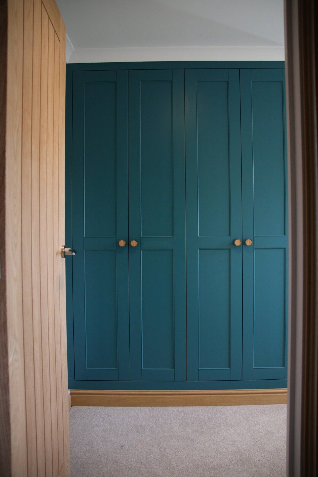 Hand painted fitted cupboards