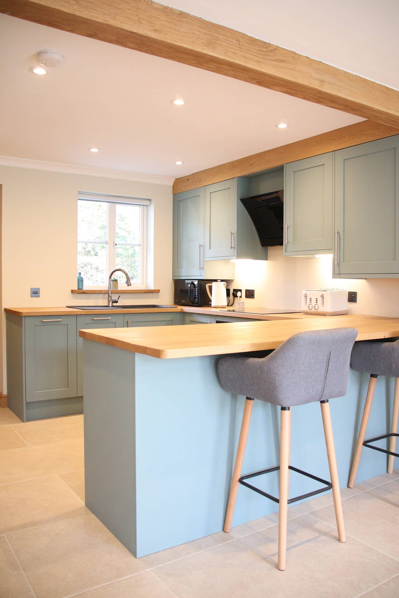 Hand painted shaker kitchen